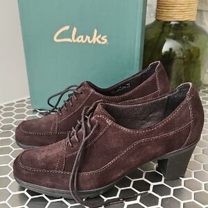 Clarks Women's Brown Suede Shoes